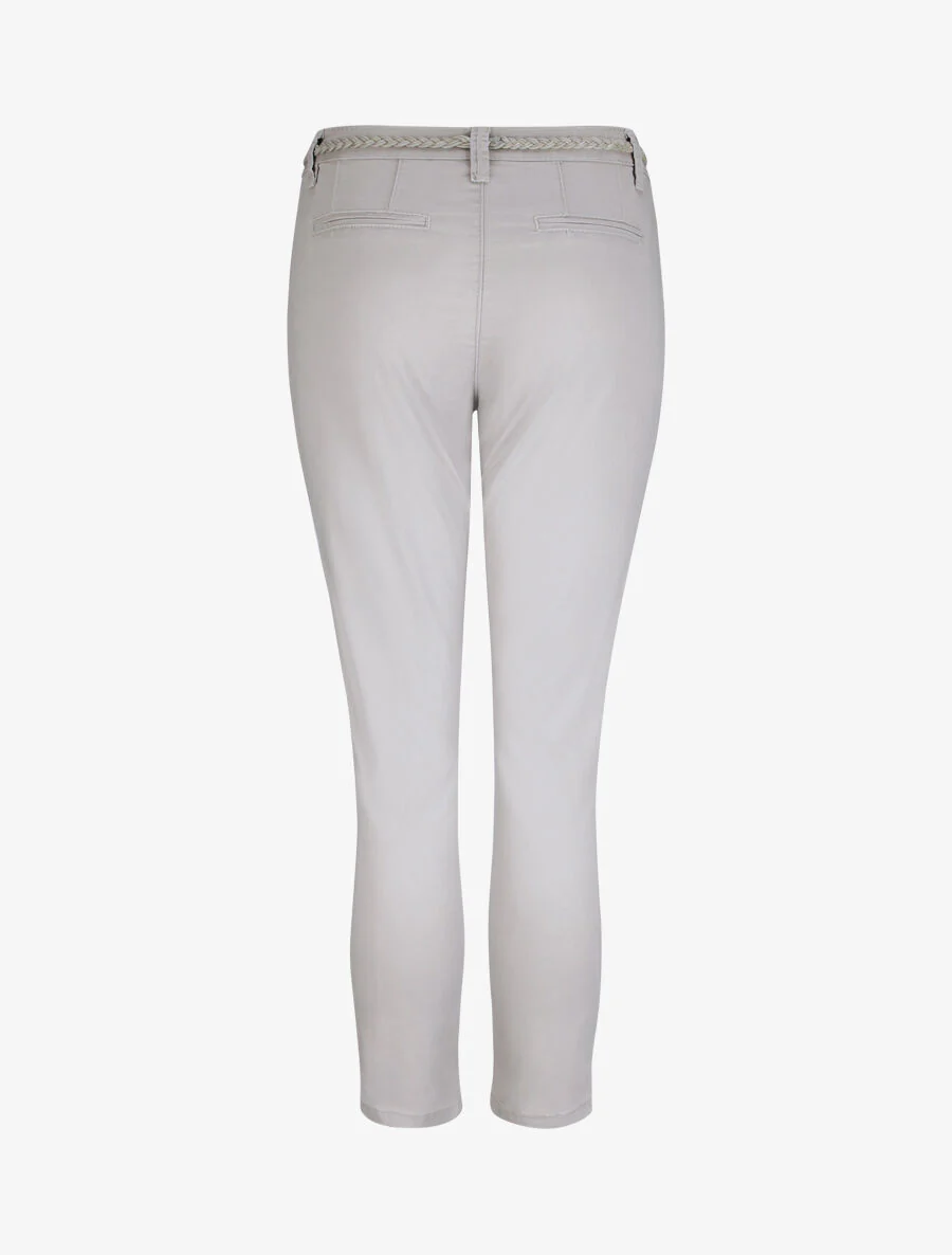 7/8 broek met omgeslagen zoom - grijs - Image 2