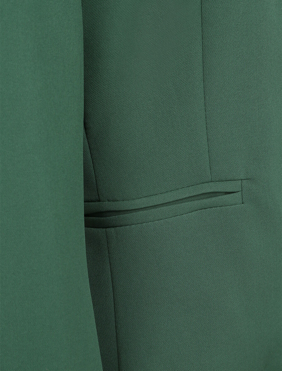 Aangepaste eenkleurige jas - Smaragdgroen - Image 3