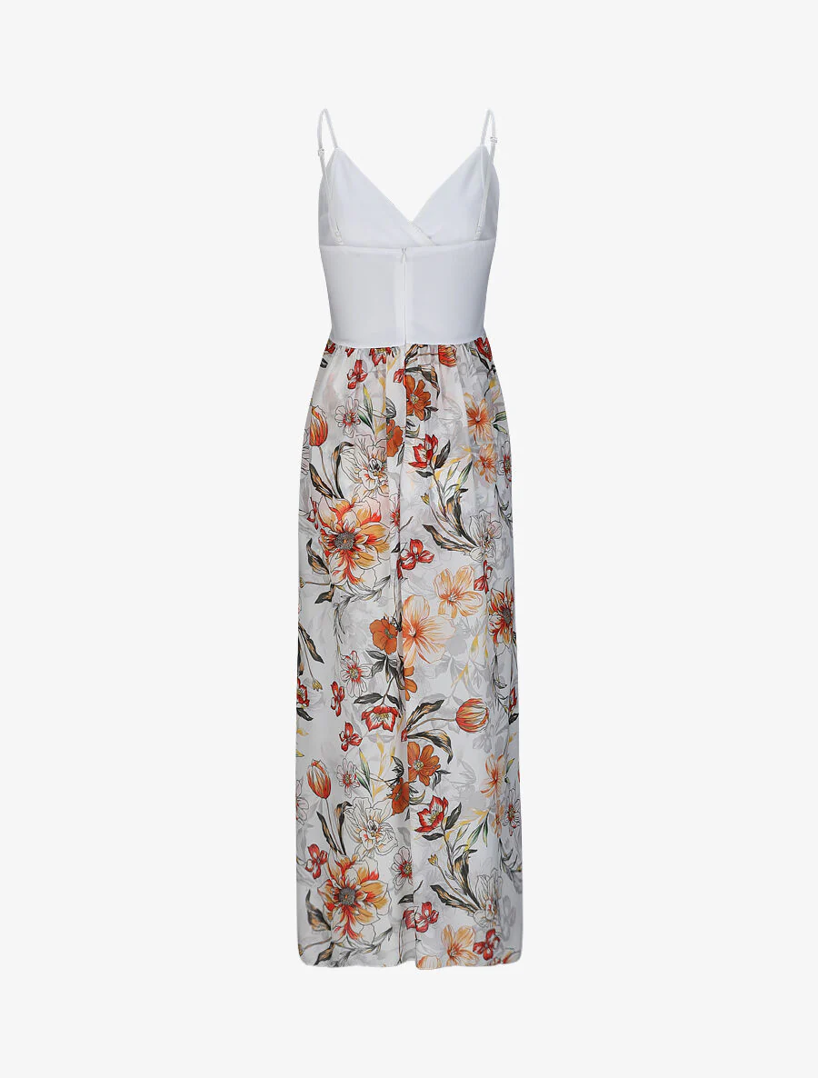Aangepaste shorts met een tropische orchidee print - Wit - Image 2
