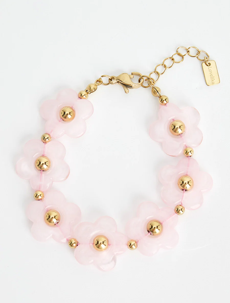 Armband met bloemenmotief van hars - Roos - Image 2