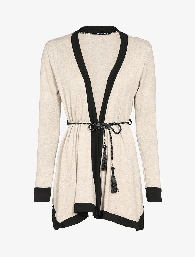 Asymmetrisch vest - Beige - Image 2
