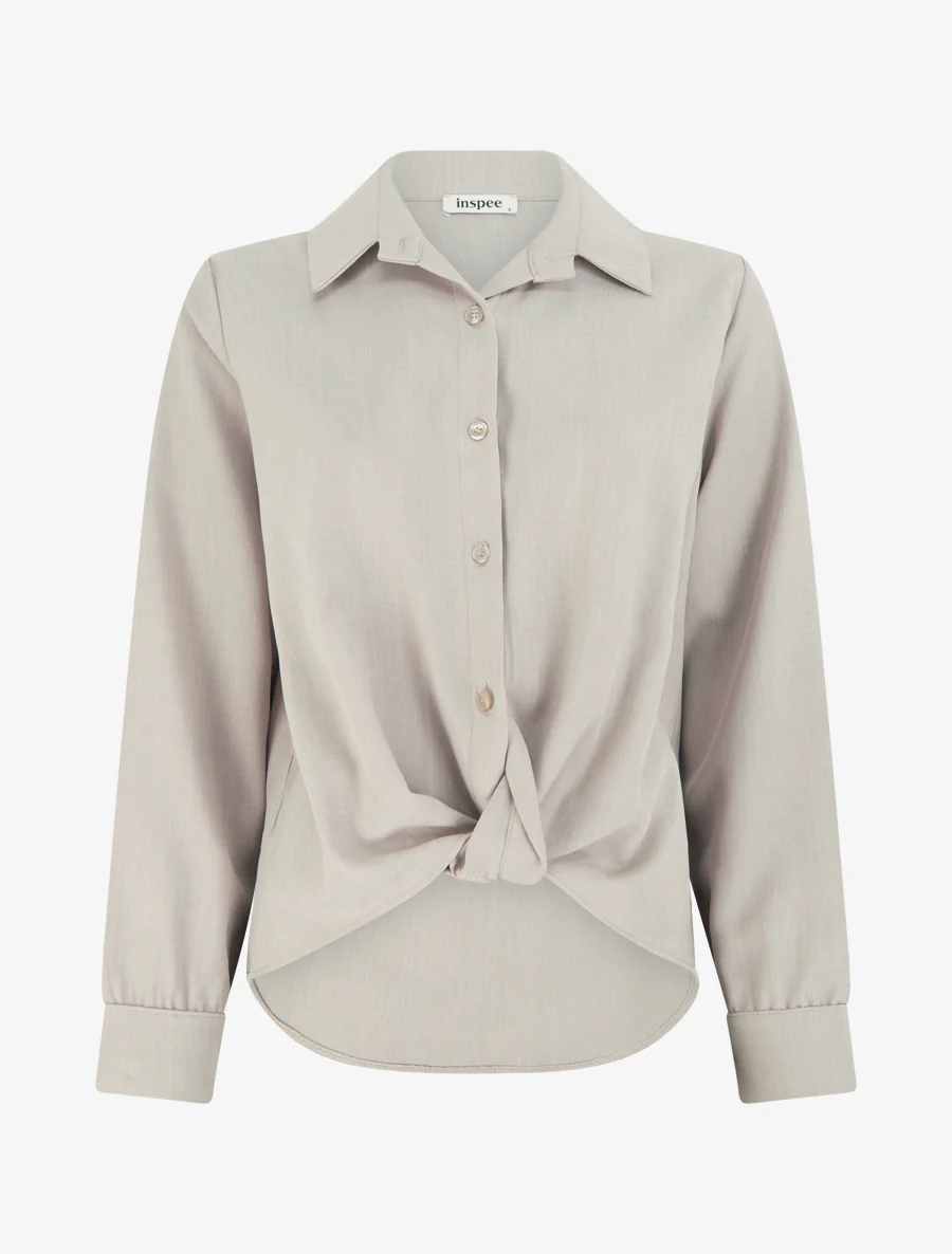 Asymmetrische geknoopte blouse - Mol