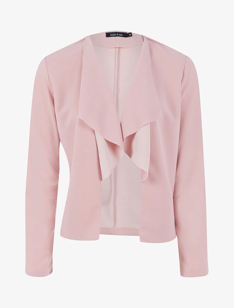 Jas met asymmetrische panden - roze - Image 2