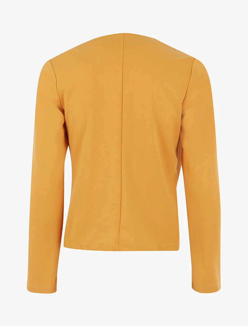 Jas met asymmetrische panden - geel - Image 2