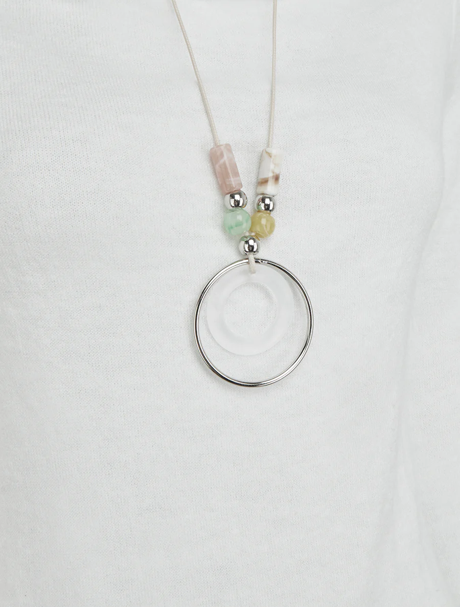 Asymmetrische trui met watervalkraag - Wit - Image 3