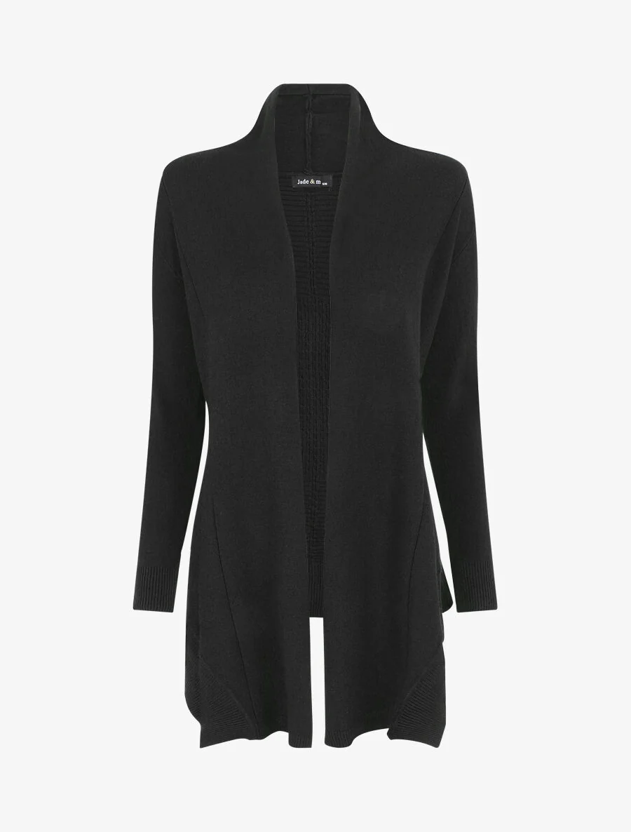 Basic gebreid vest - Zwart