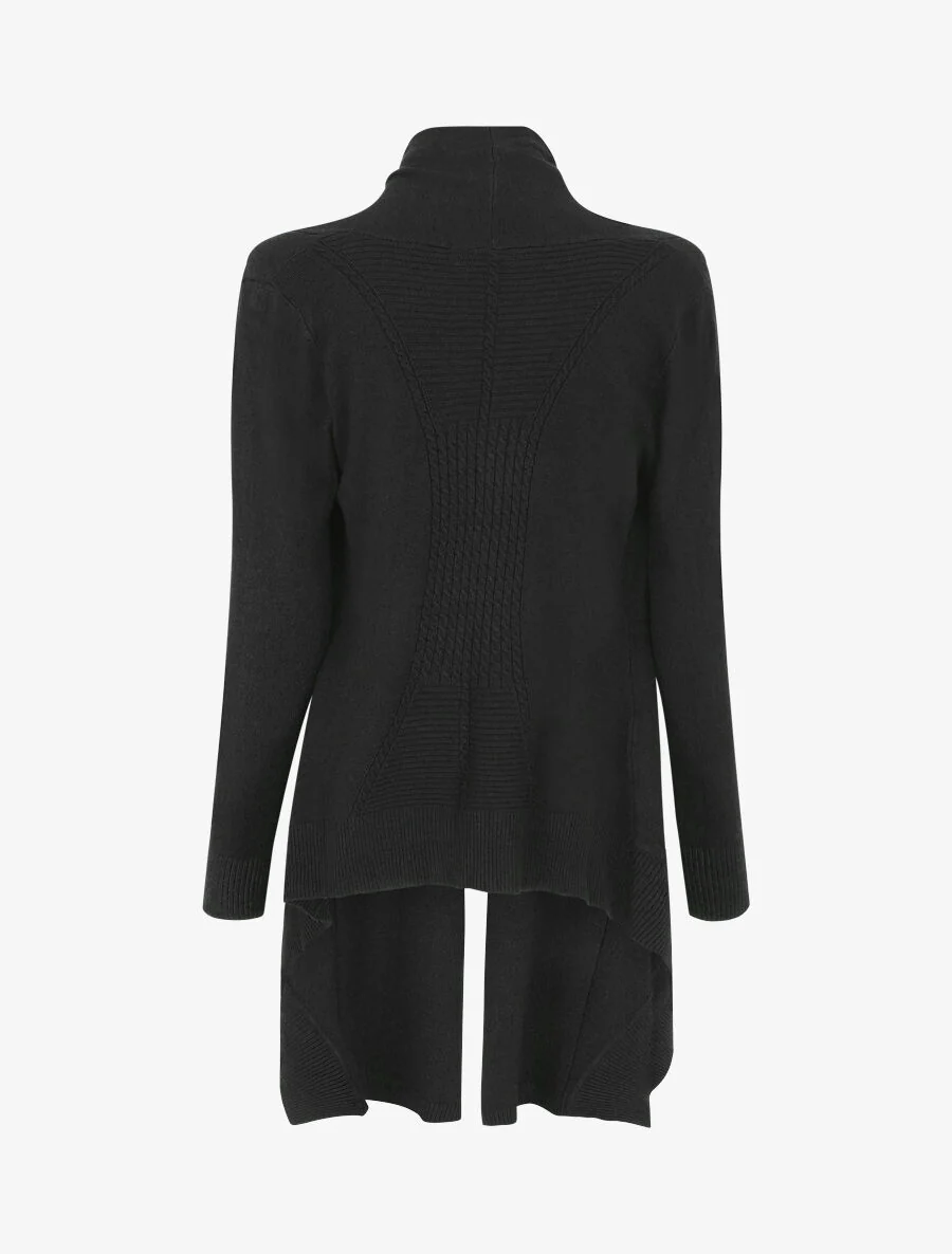 Basic gebreid vest - Zwart - Image 2