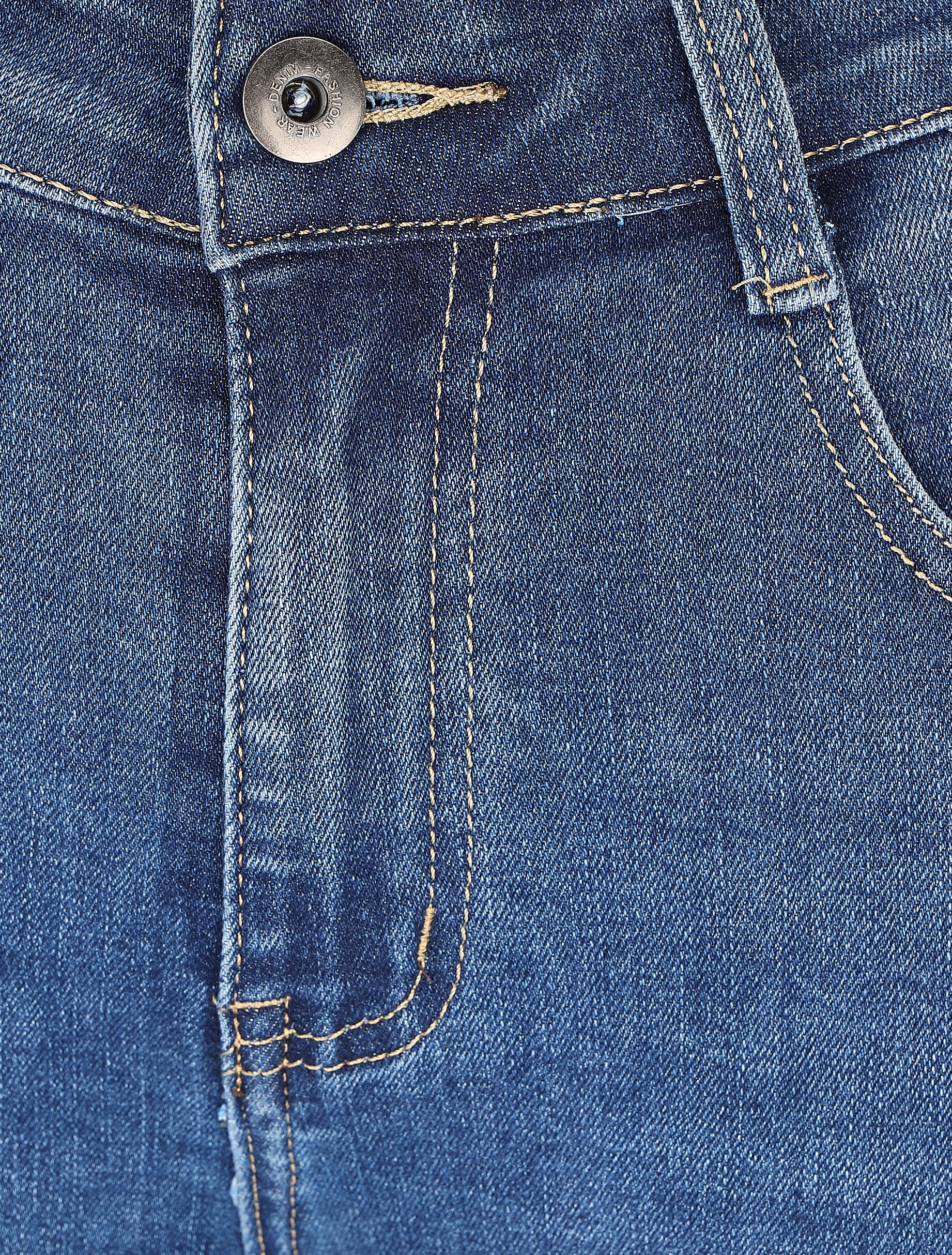 Basic push-up jeans met skinny pasvorm - blauw - Image 3