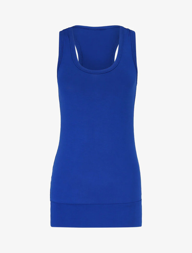 Basis tanktop met racerback - koningsblauw