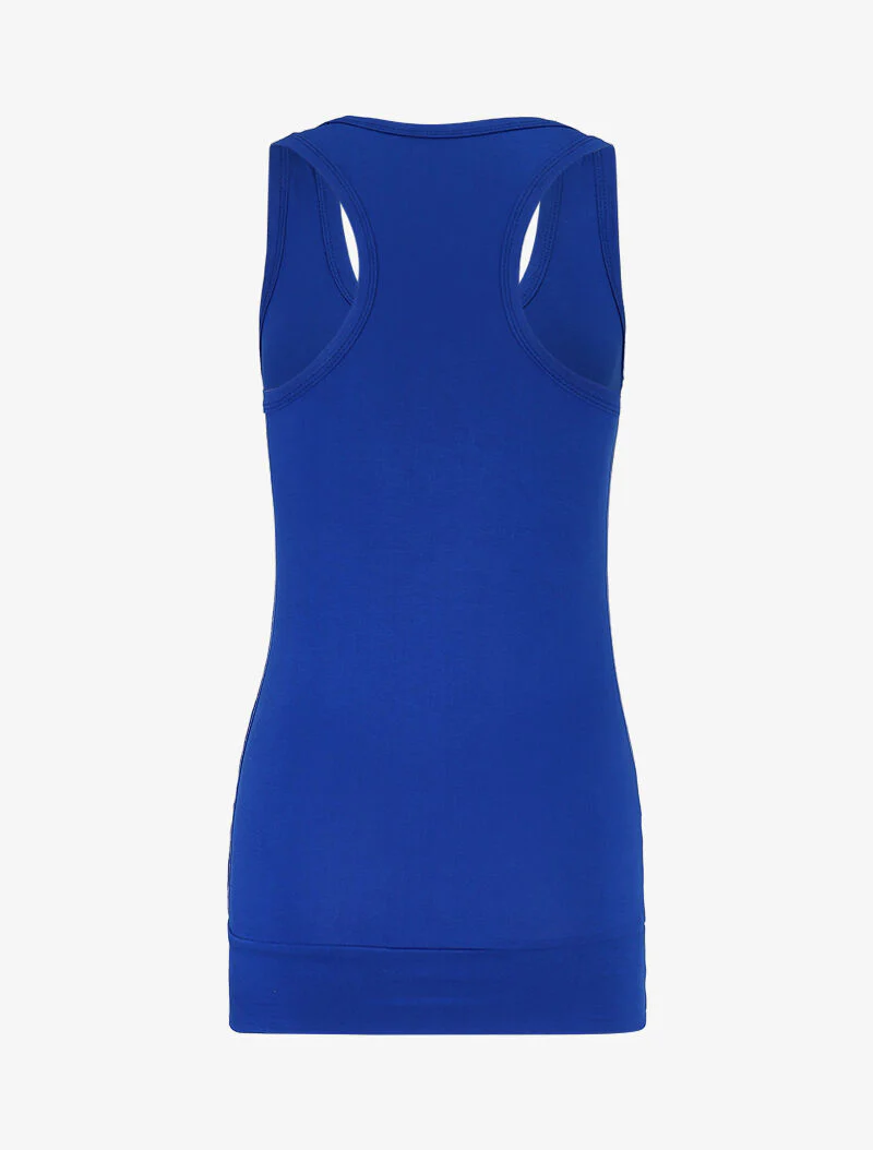 Basis tanktop met racerback - koningsblauw - Image 2