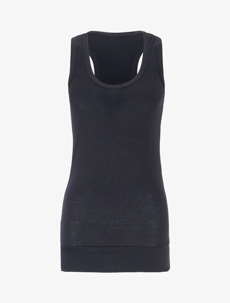 Basis tanktop met racerback - zwart