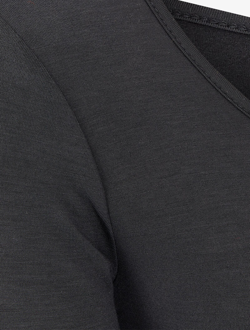 Basic top met ronde hals - Zwart - Image 4