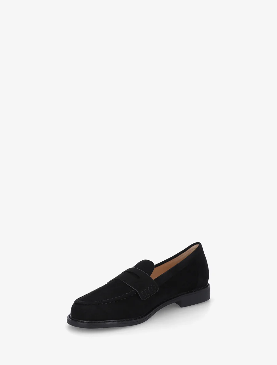 Basis loafers in suèdine - Zwart - Image 3