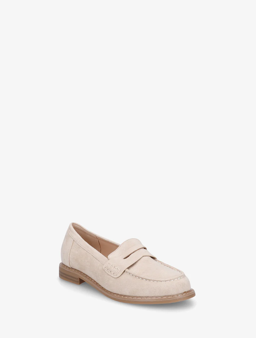 Basis loafers in suèdine - Beige - Image 2