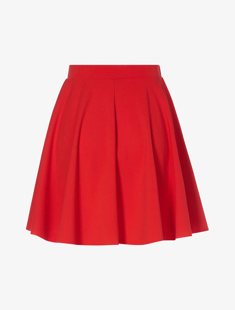 Basis uitlopende rok - rood - Image 5