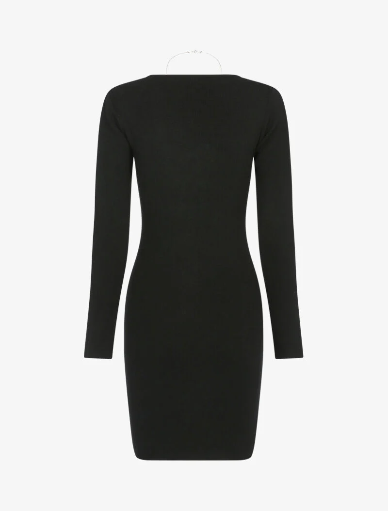 Basis trui jurk - zwart - Image 2