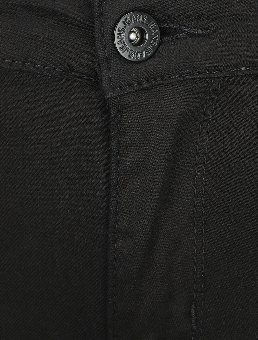 Bermuda stretch met omgekeerde - Zwart - Image 3