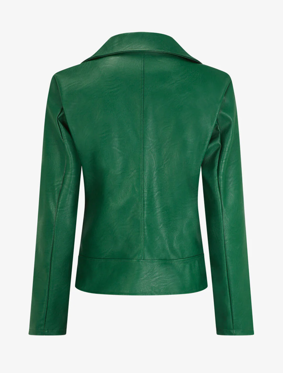Bikerjack van imitatieleer - groen - Image 2