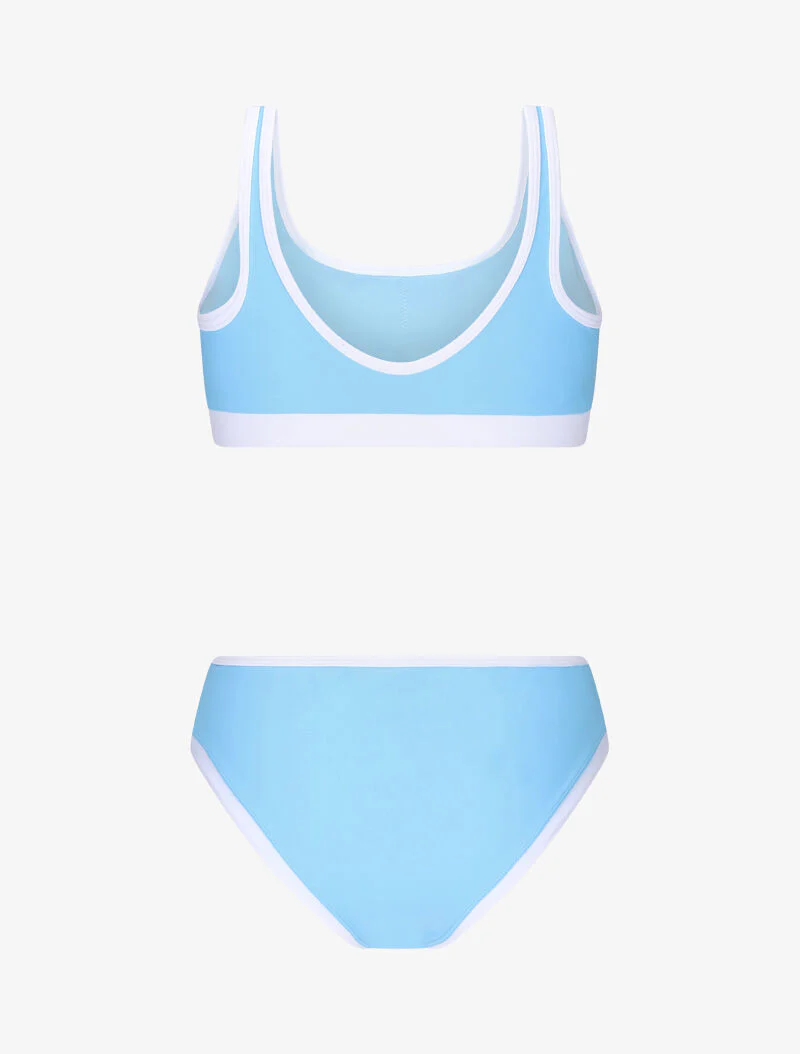 Bikini bh met contrasterende randen - lichtblauw - Image 2
