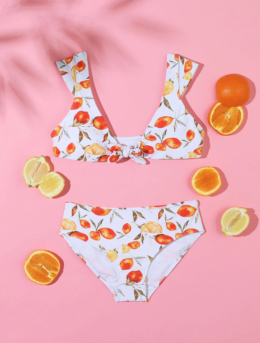 Bikini met citroenprint - Wit
