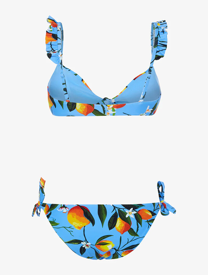 Bikini met citroenprint - lichtblauw - Image 2