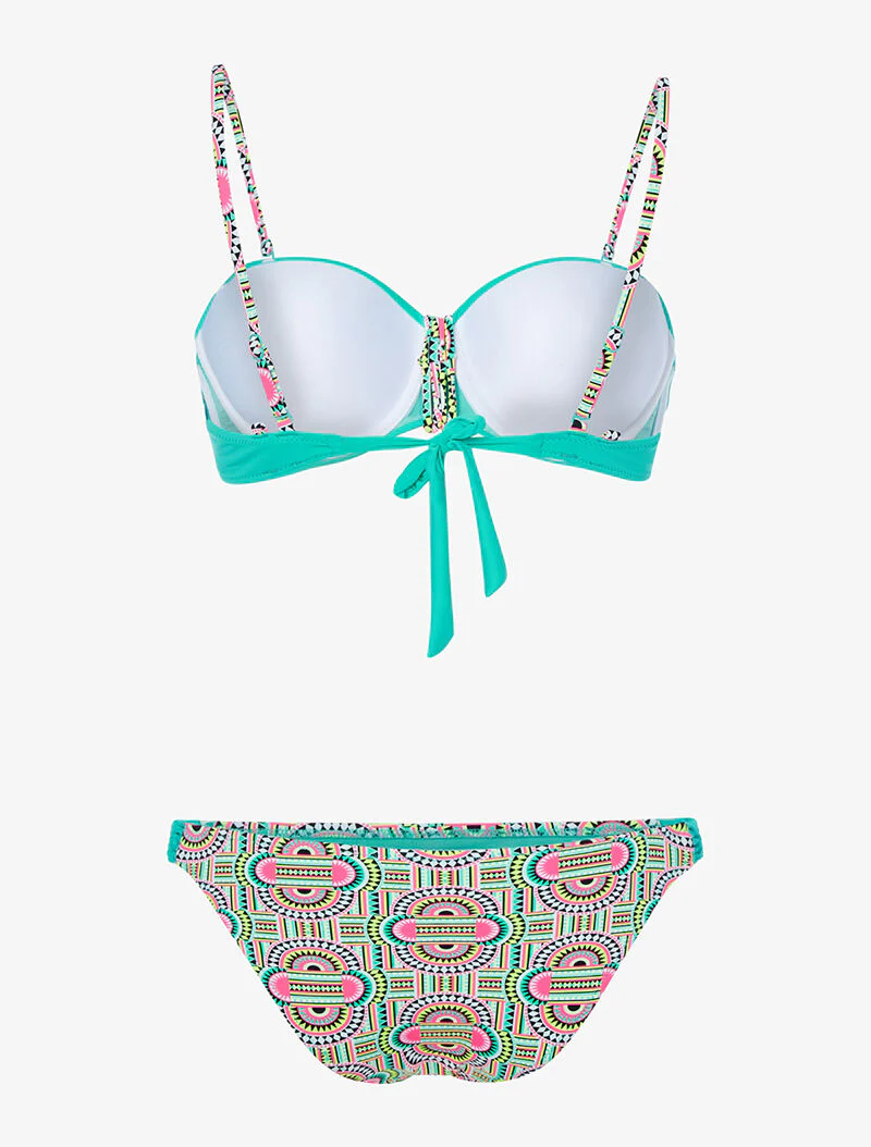 Fluo tribal print bikini - fluoturquoise - turquoise - Image 2