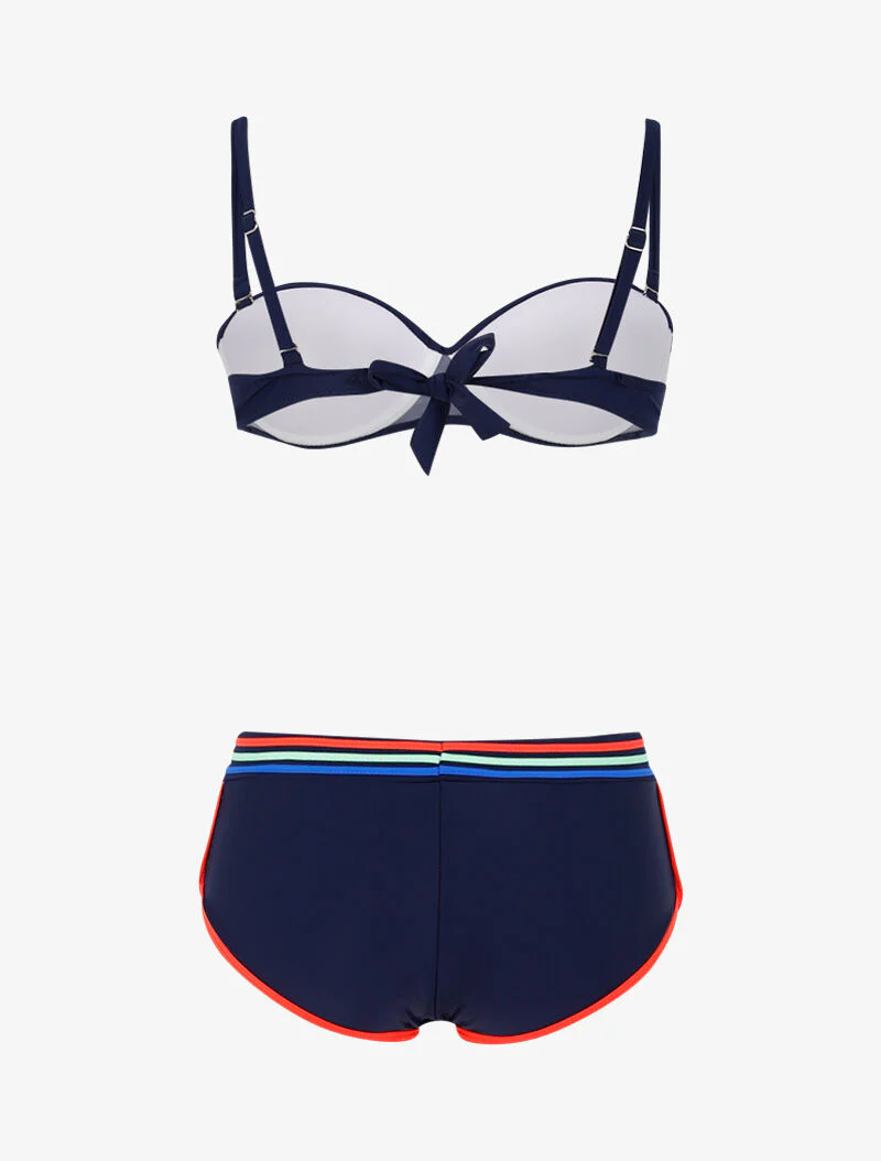 Gestreepte bikini - marine - Image 2
