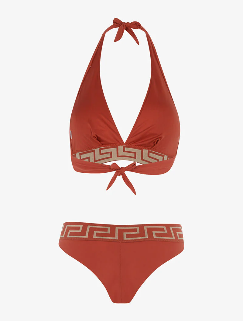 Grieks bedrukt bikini - sienna - Image 2