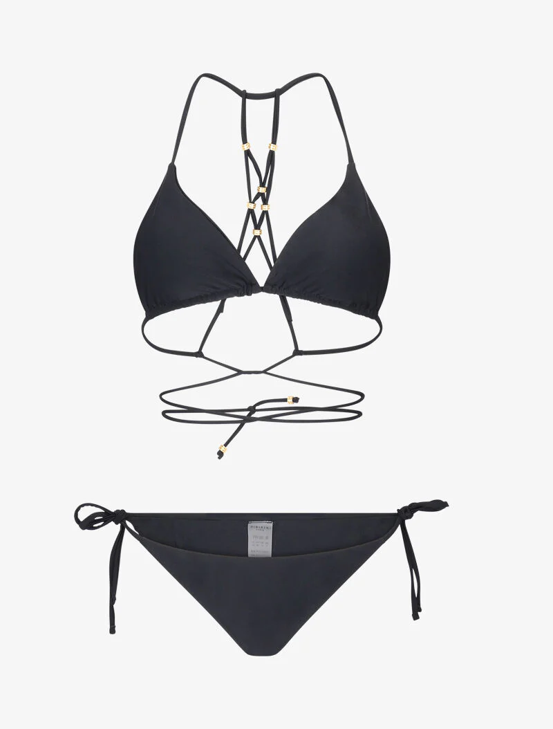 Bikini met juwelen detail - zwart