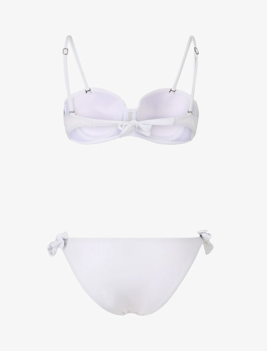 Bikini met kanten detail - Wit - Image 2
