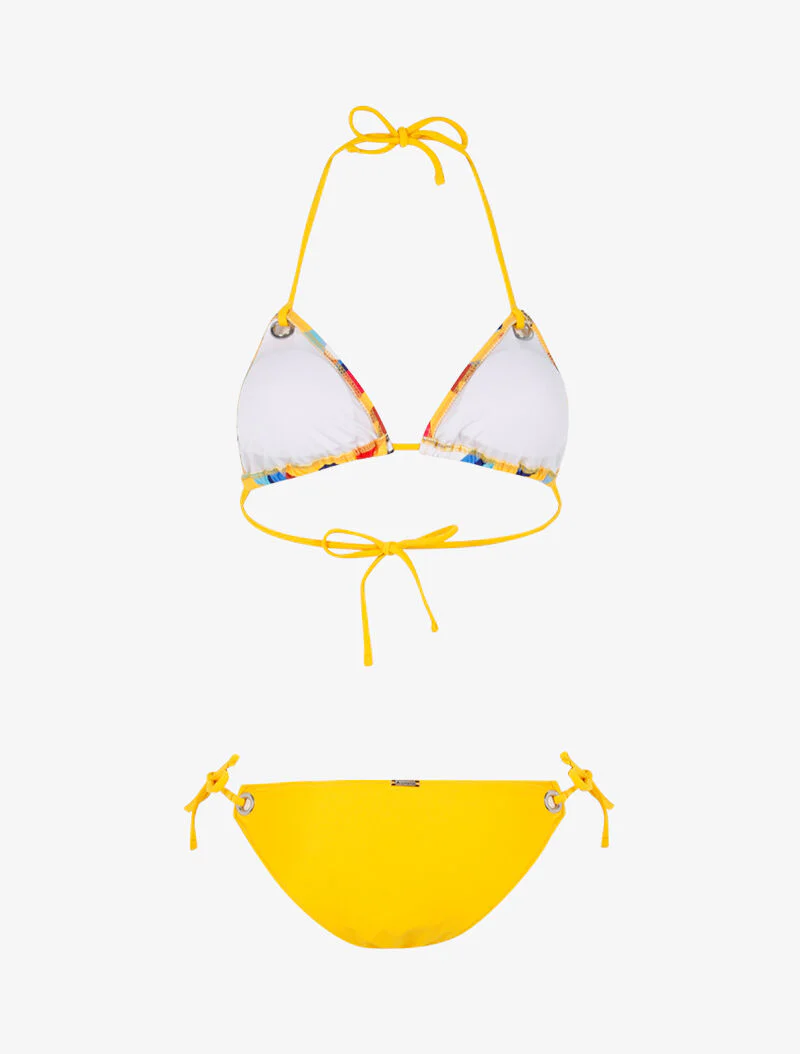 Grafische print bikini - geel - Image 2
