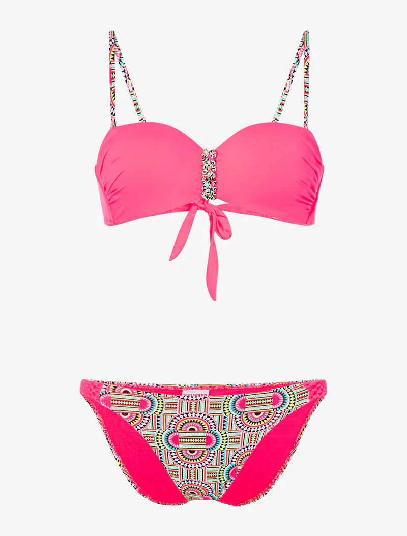 Tribal print bikini - felroze