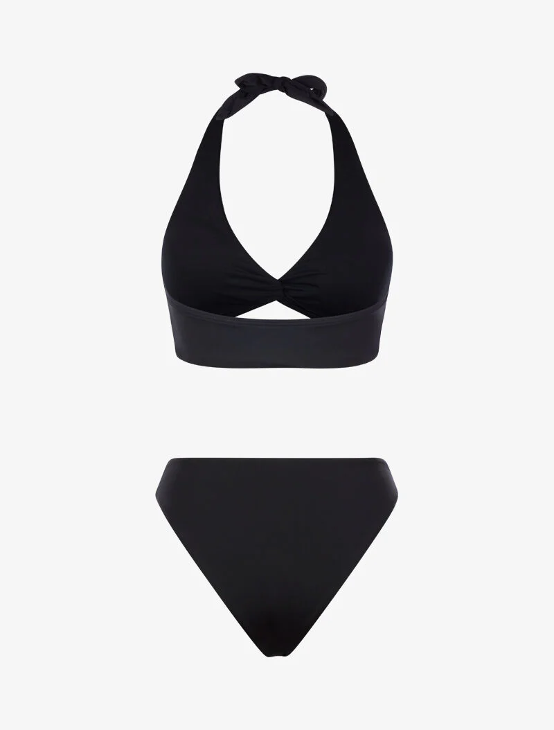 Gedraaide bikini - zwart - Image 2