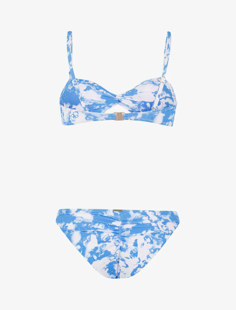 Bikini met vervaagde print - blauw - Image 2