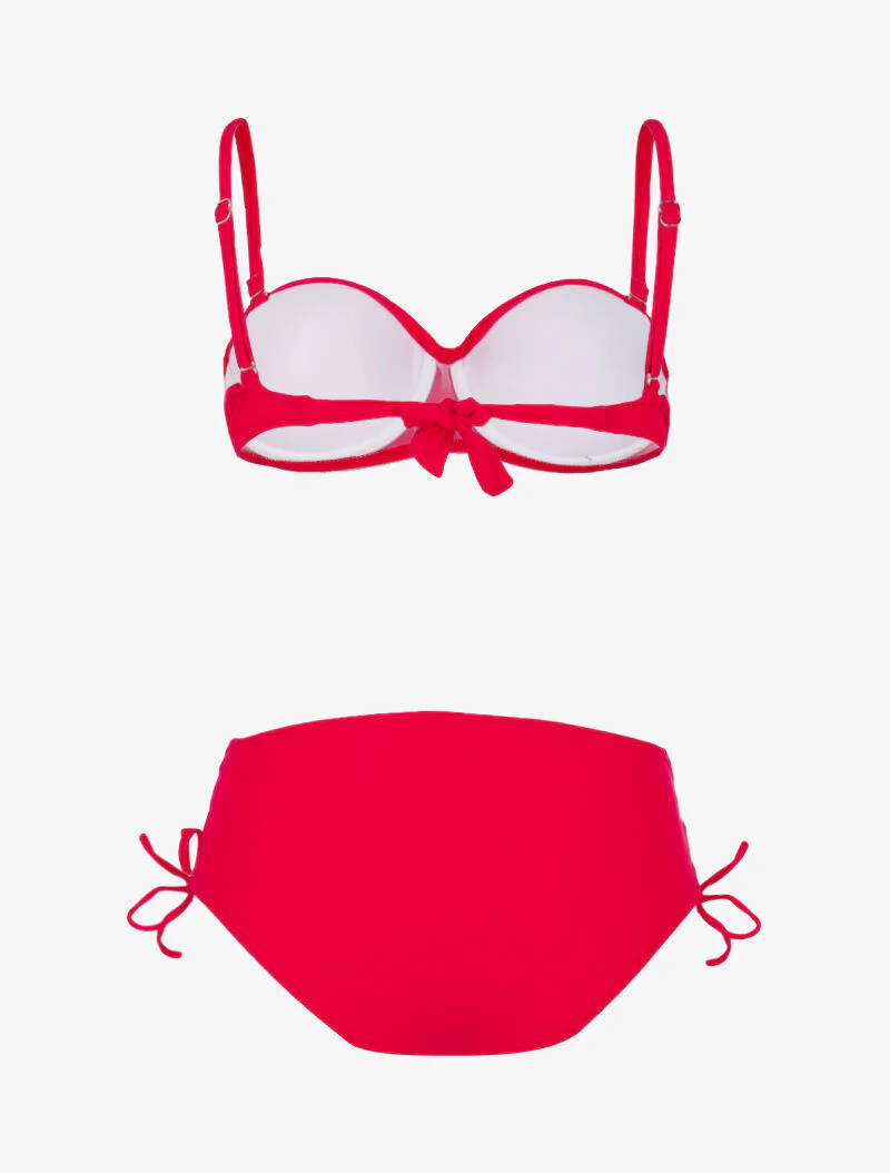 Bikini met veterslipje - rood - Image 2