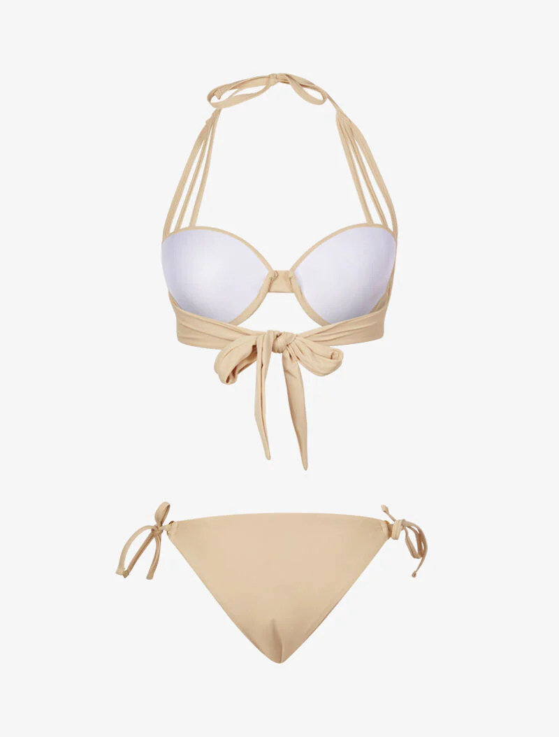 Rondomsluitende bikini - beige - Image 2