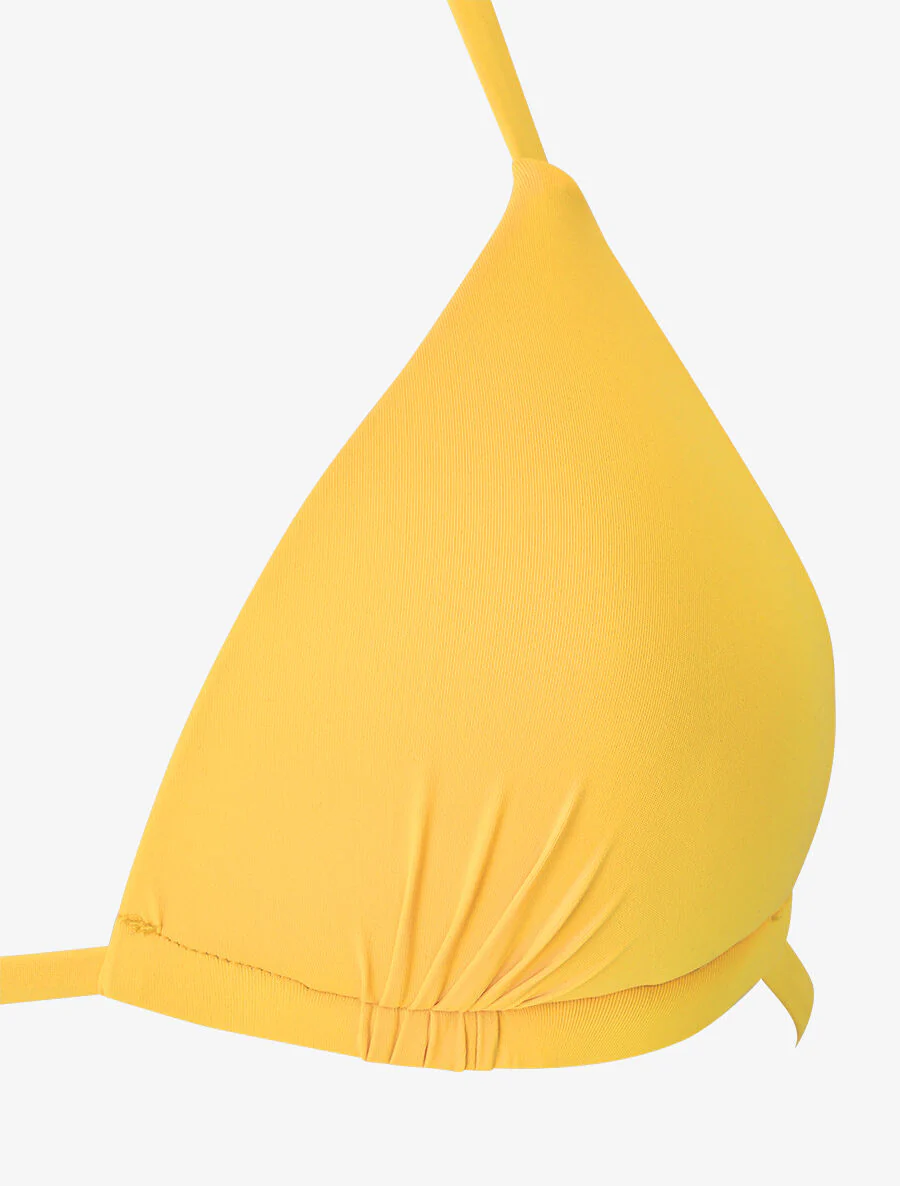 Ongelijk bloemenbikini - Geel - Image 3