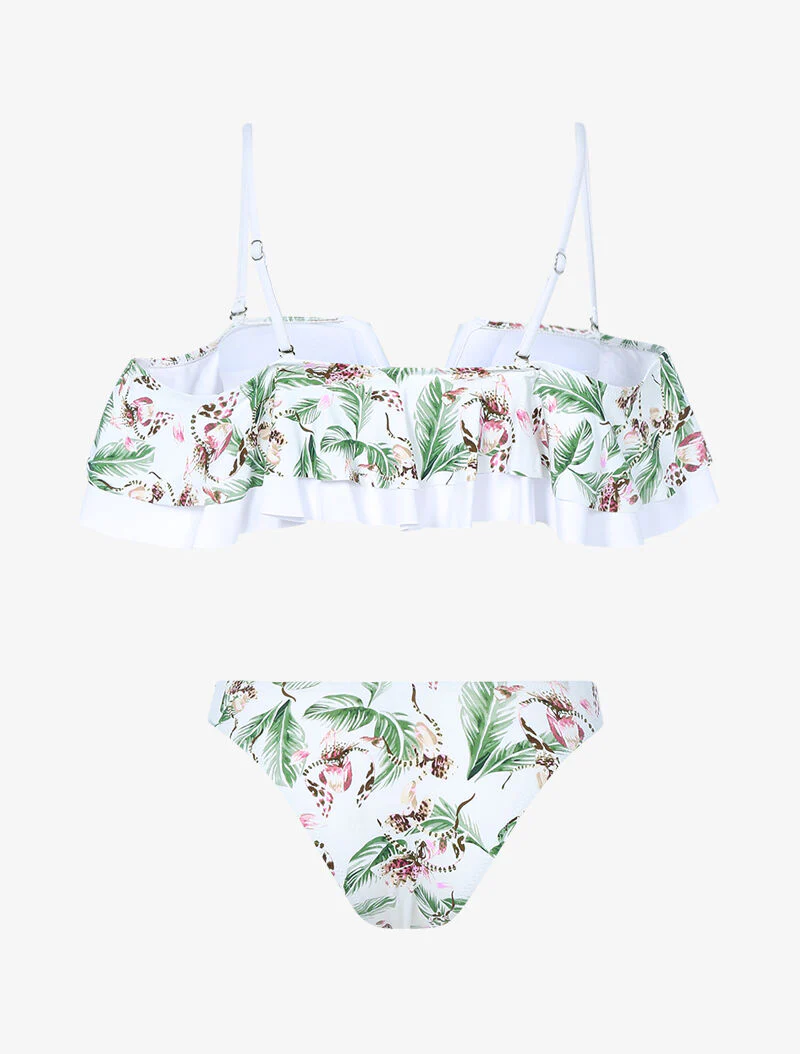 Jungleprint volant bikini - wit - Image 2