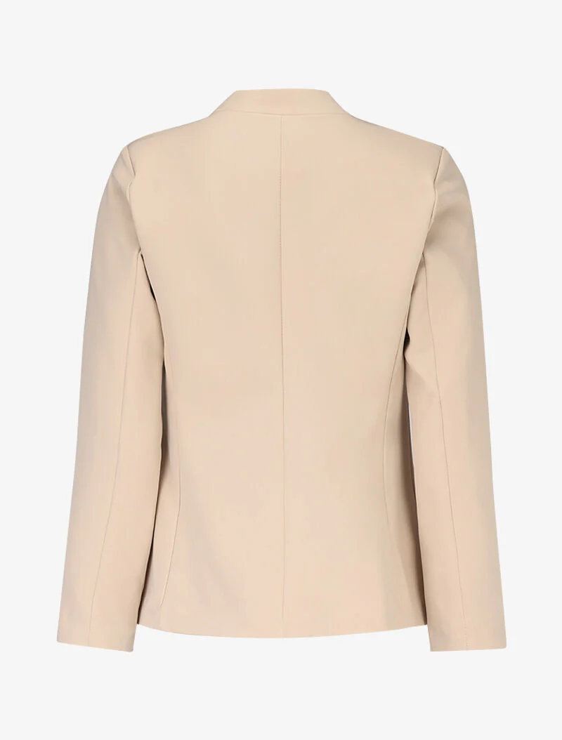 Blazer met nep borstzakje - beige - Image 2