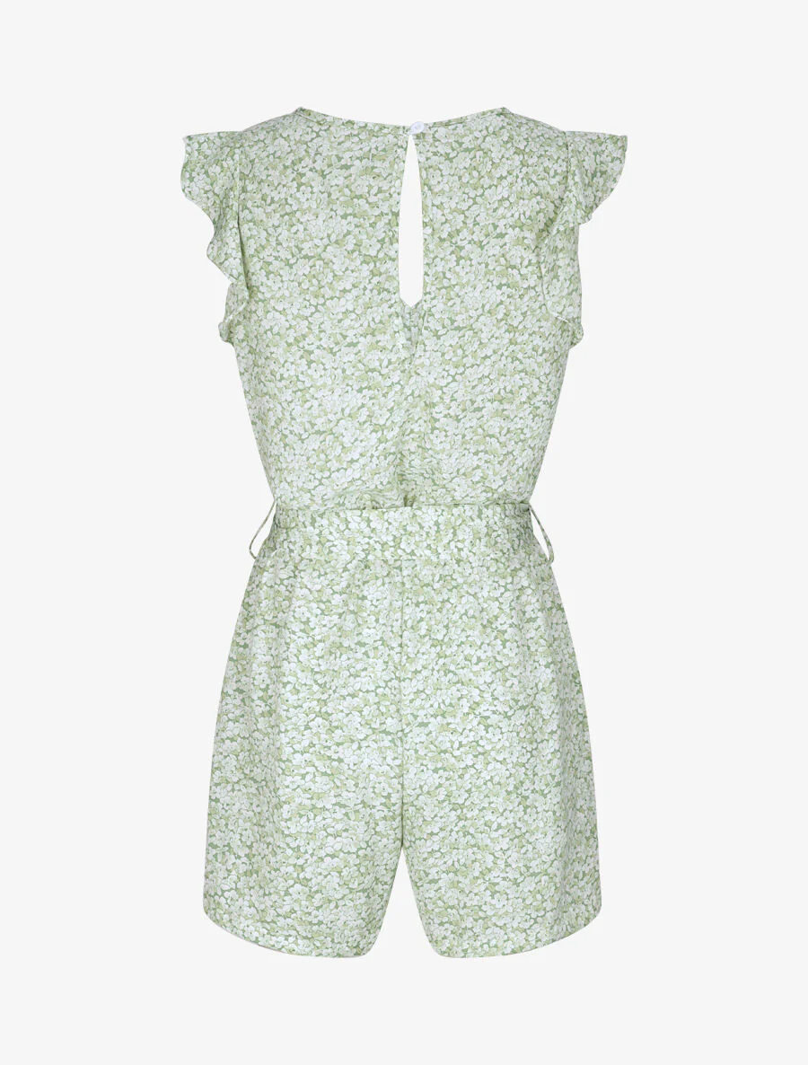 Bloemenprint jumpsuit - Groen - Image 2