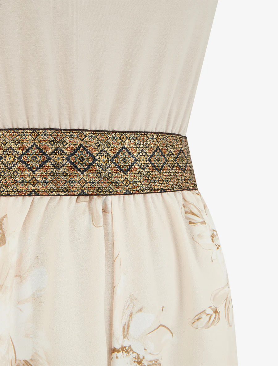 Bloemenprint jumpsuit met fantasiebandjes - Mol - Image 3