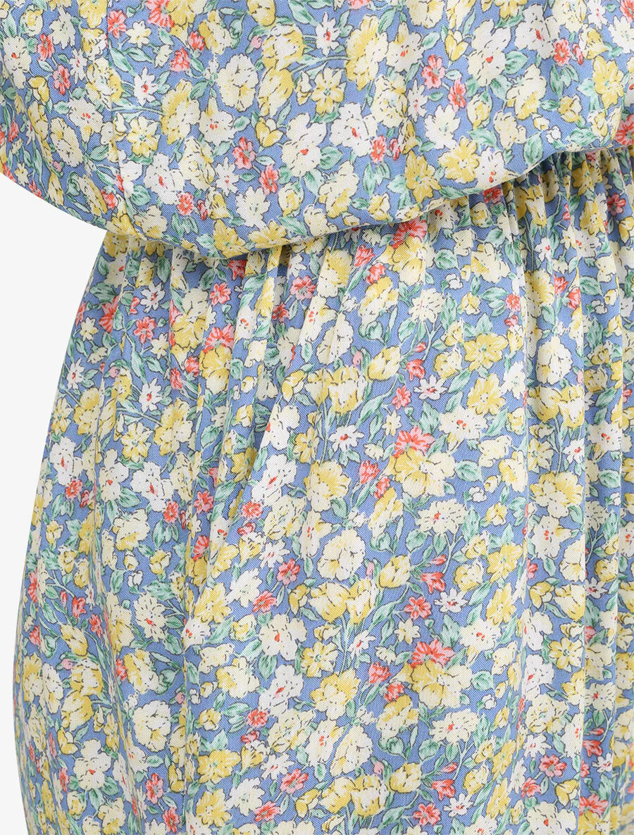 Bloemenprint korte broek - Blauw - Image 3