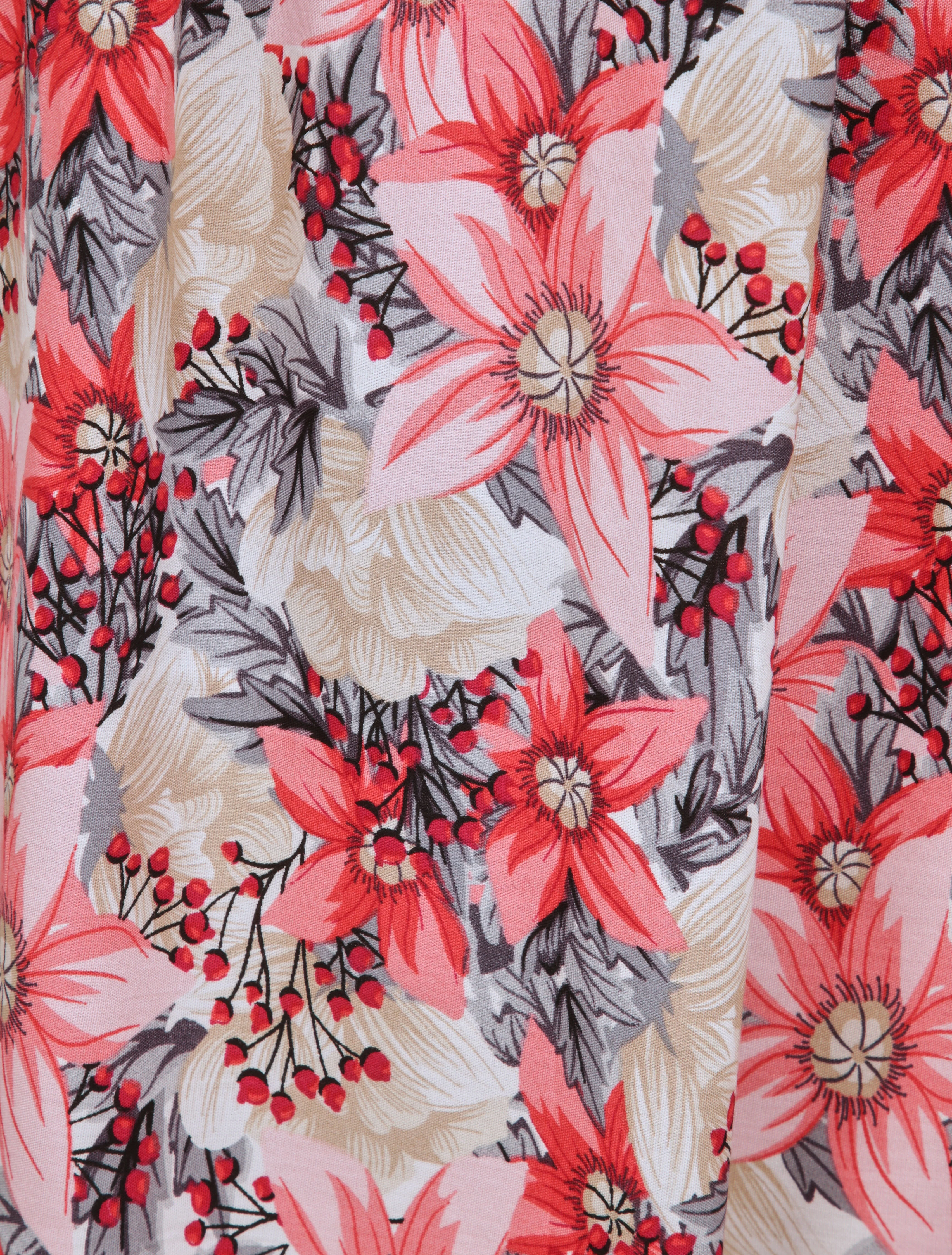 Bloemenprint plooirok - Roze - Image 4