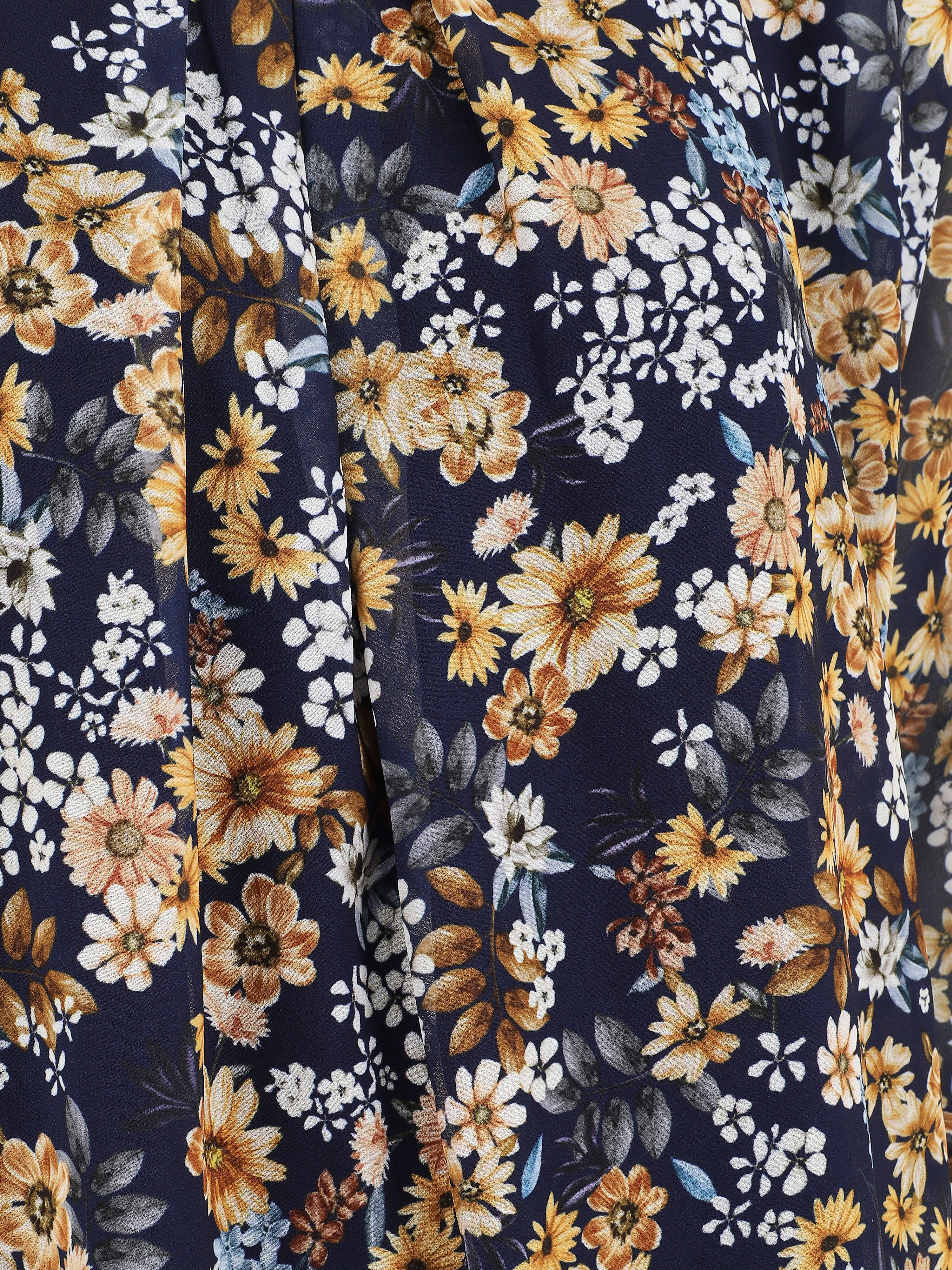 Bloemenvelden gedrukte blouse - Blauw - Image 3