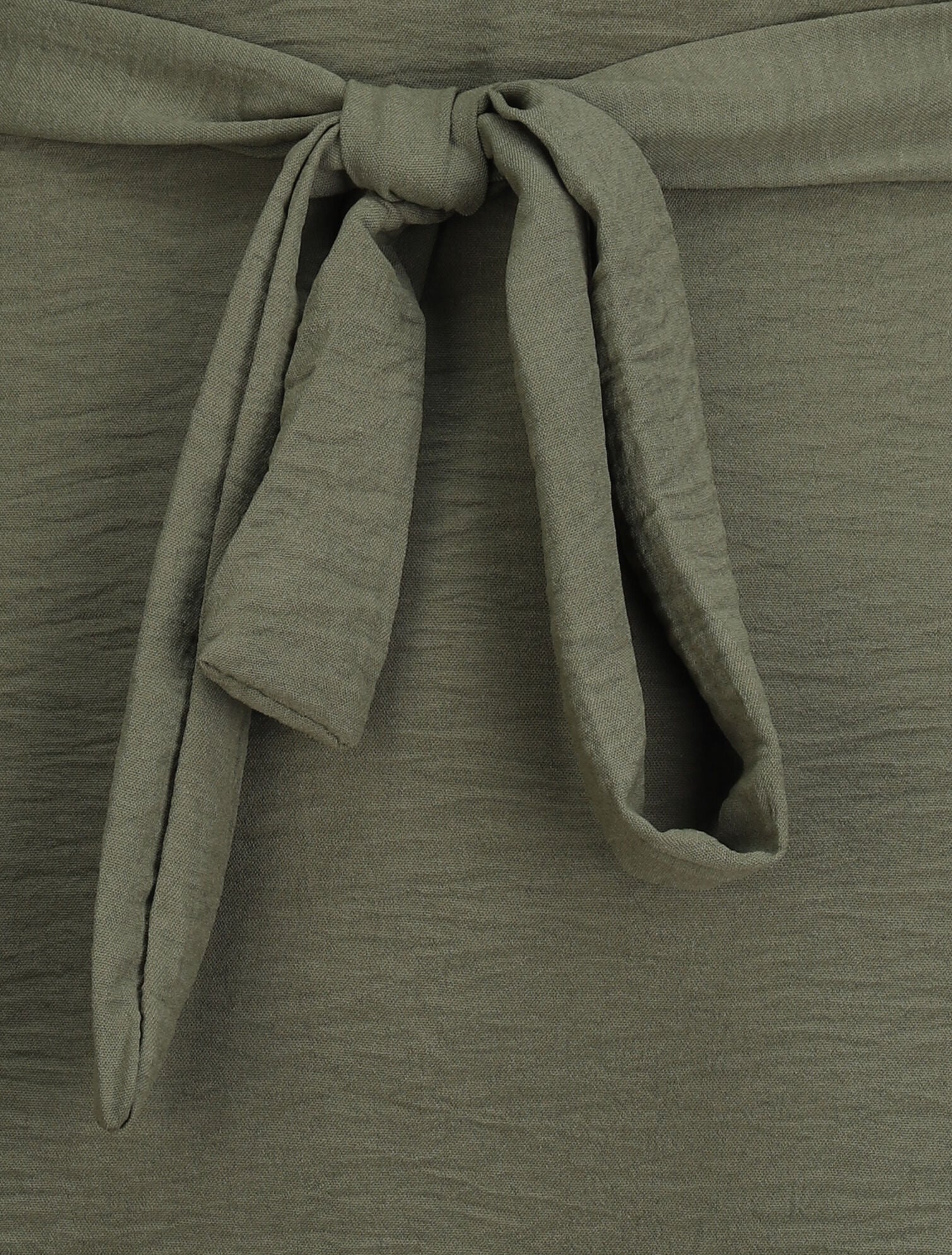 Bloes met shirtstijl en kanten details - Kakigroen - Image 3