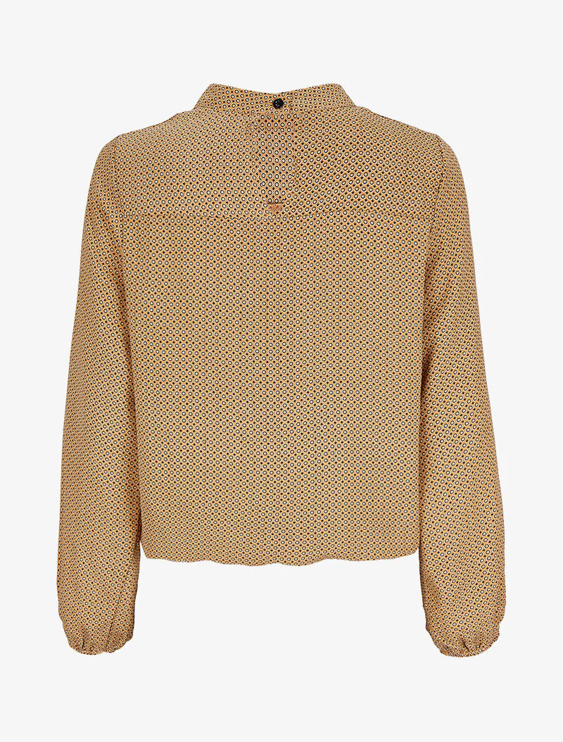 Blouse met geometrische patronen - Geel - Image 2