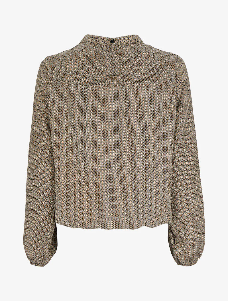 Blouse met geometrische patronen - Groen - Image 2