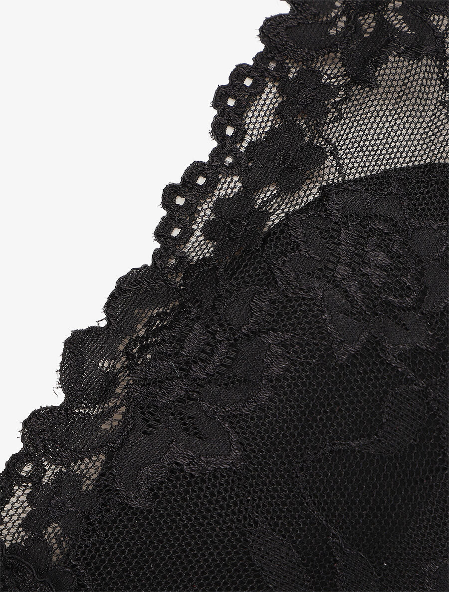 Body met kant - Zwart - Image 3