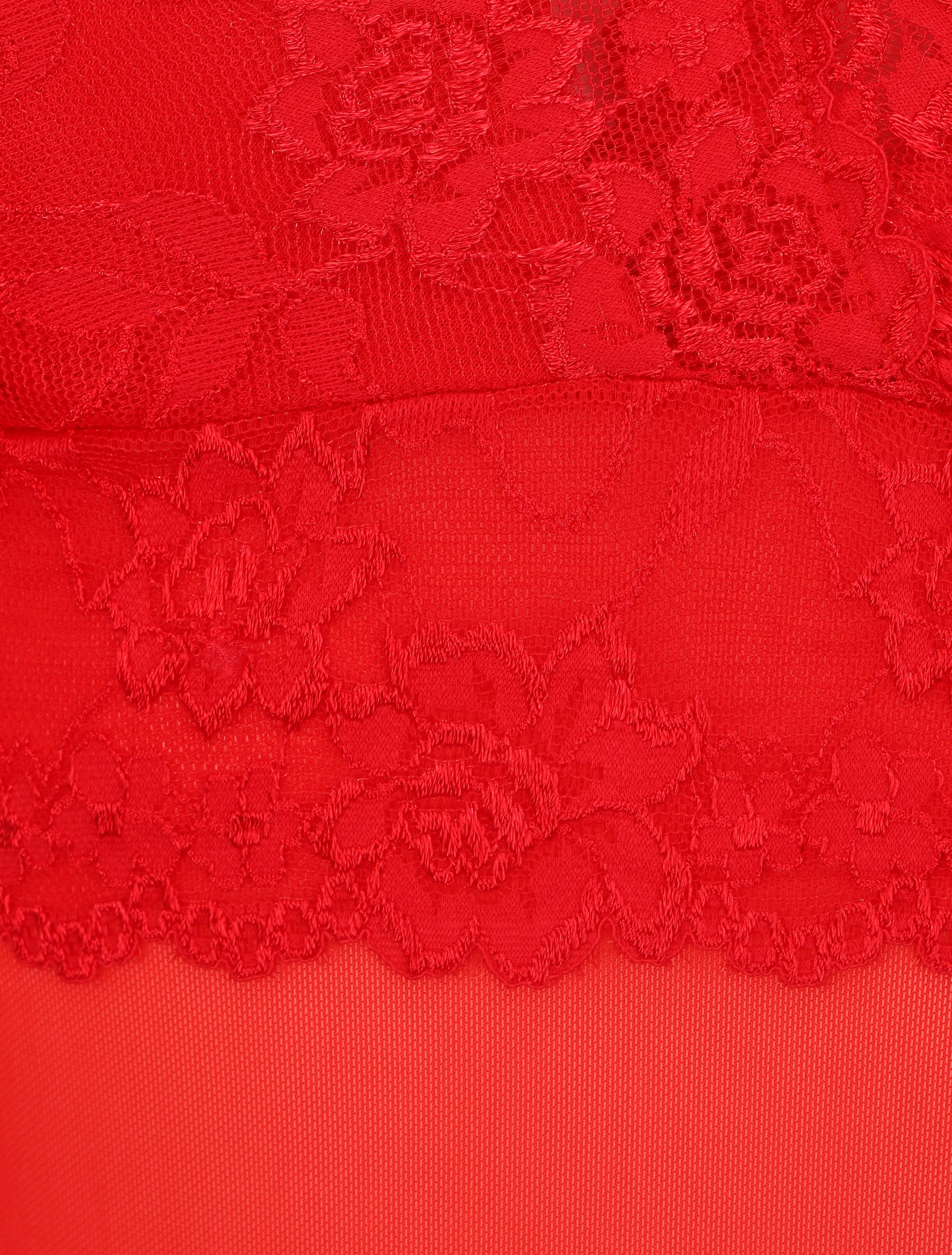 Body met kant - Rood - Image 3