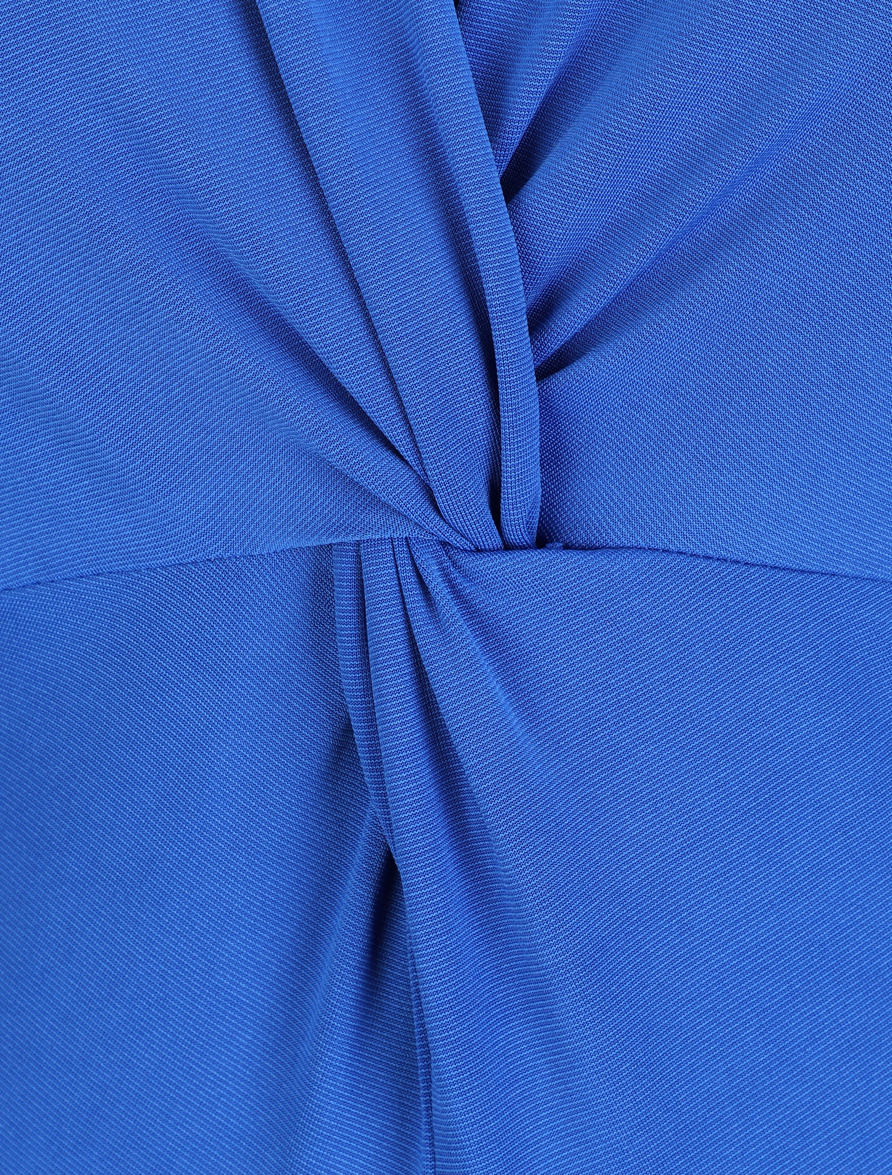Body met knoop kraag stijl - Kobaltblauw - Image 3